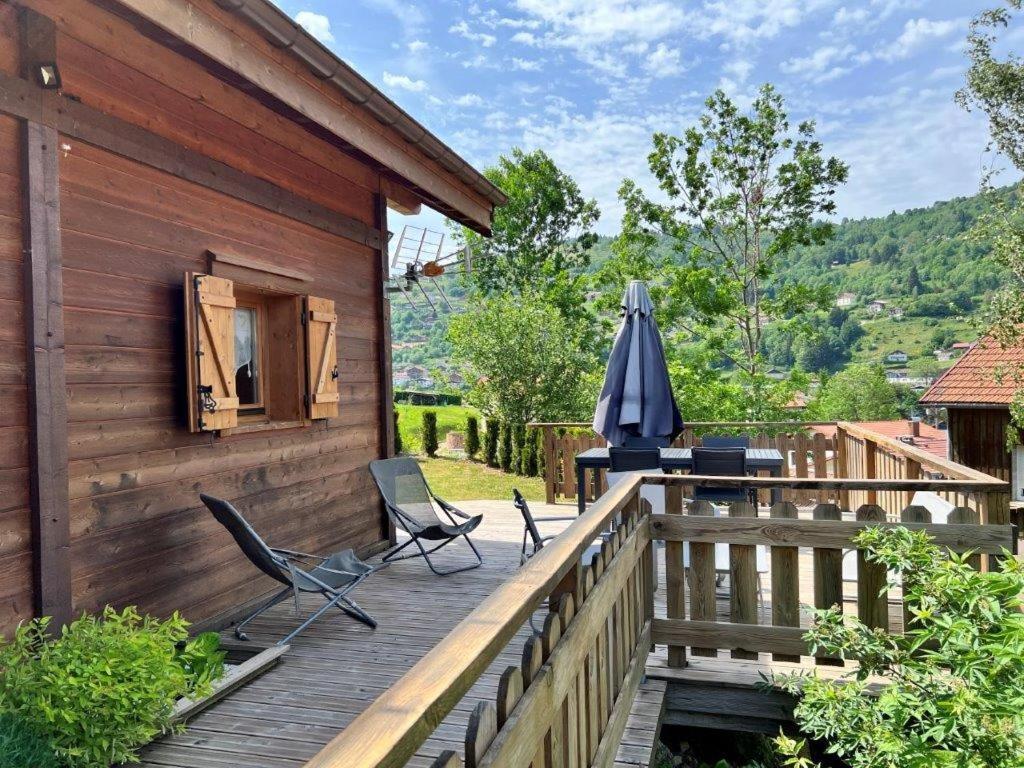 Le Chalet Du Pere Michel, Jacuzzi, Sauna, Jardin La Bresse Kültér fotó